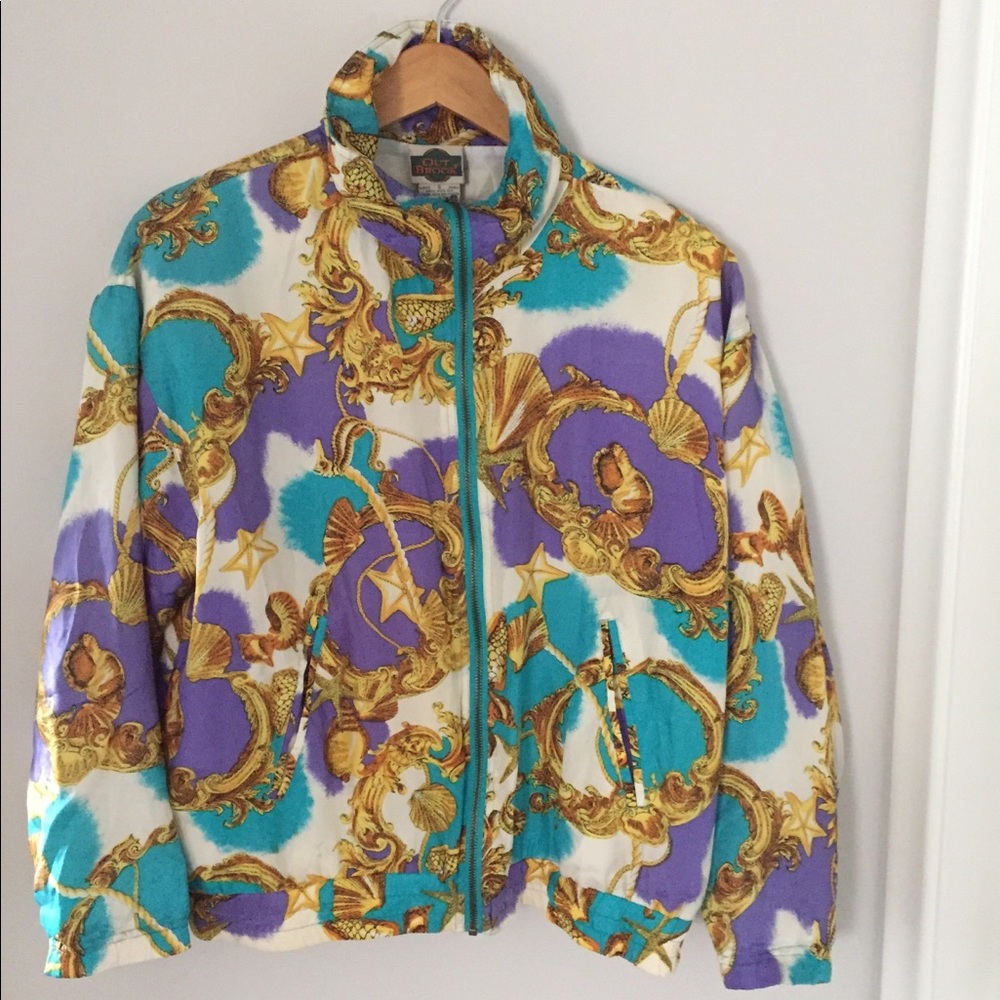 100% Silk Windbreaker Jacket